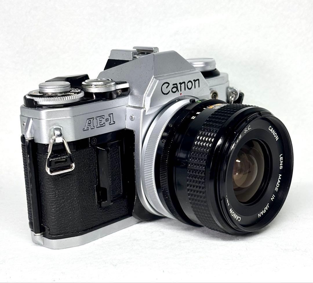 【完動品】キャノンフィルムカメラAE-1 & FD28mm No.334345