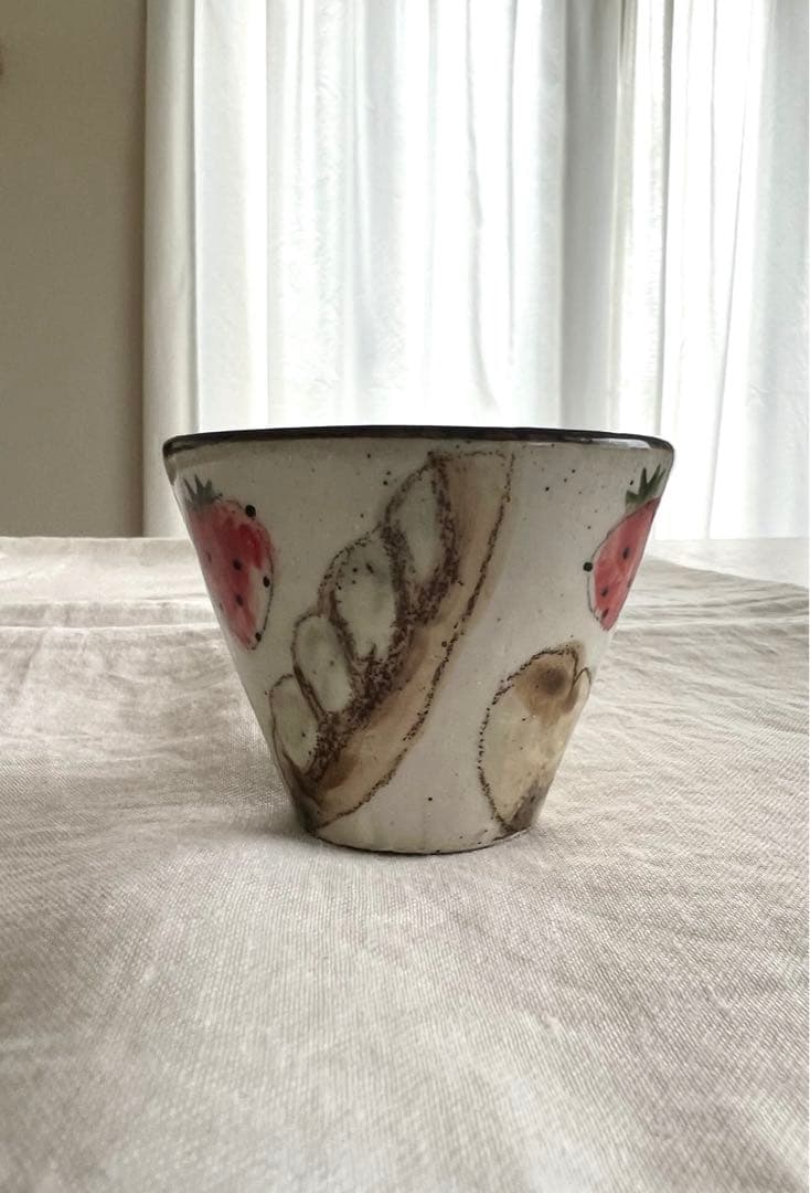 やまぐちあさこさんパンダとパンとイチゴ柄の器　可愛い小鉢