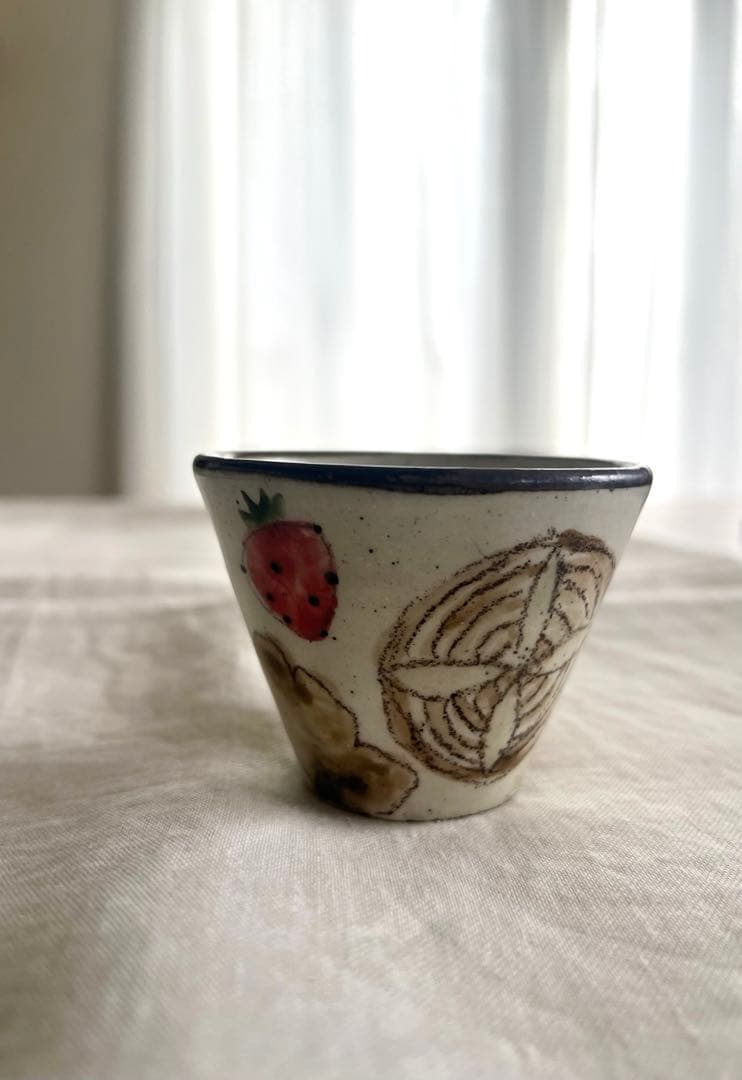 やまぐちあさこさんパンダとパンとイチゴ柄の器　可愛い小鉢