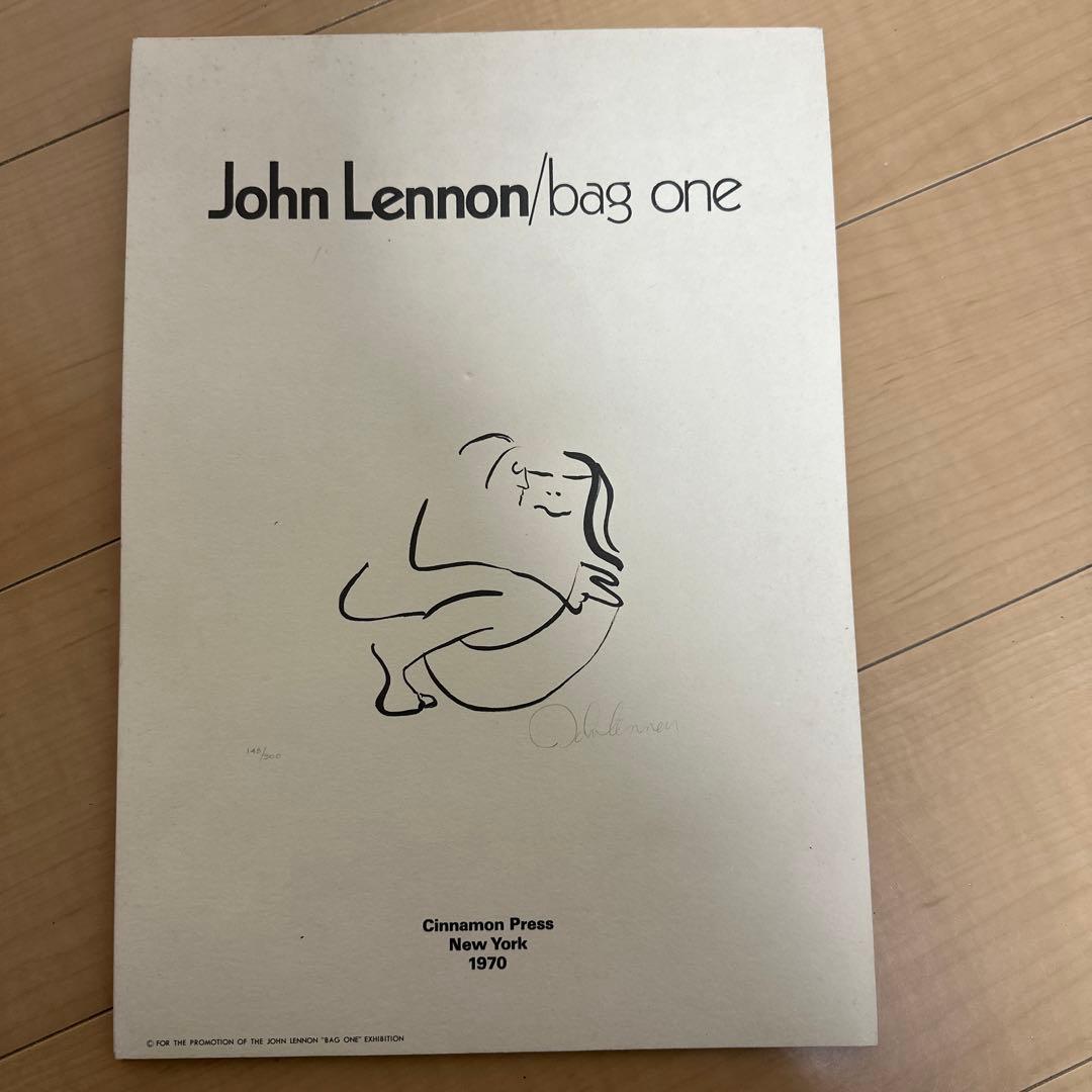ジョンレノン／Bag One／リトグラフ／掛け時計