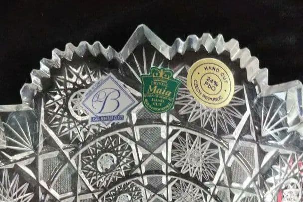 ボヘミアガラス花瓶マイアフラワーベース MA-803