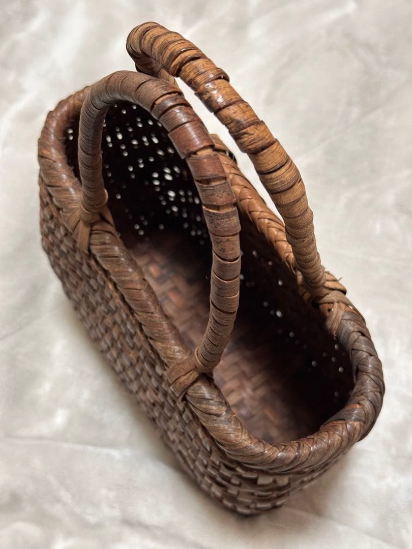 山葡萄かごバッグ 国産 奥会津 小さめサイズ 工芸品