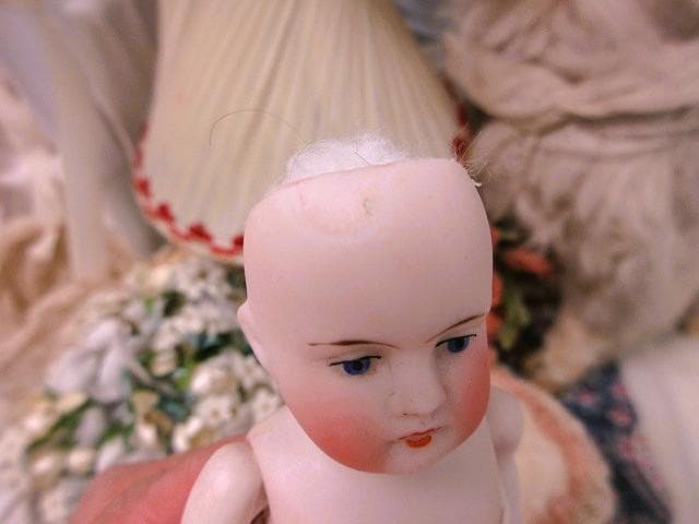 アンティーク　ミニョネット　☆　ビスクドール　オールビスク