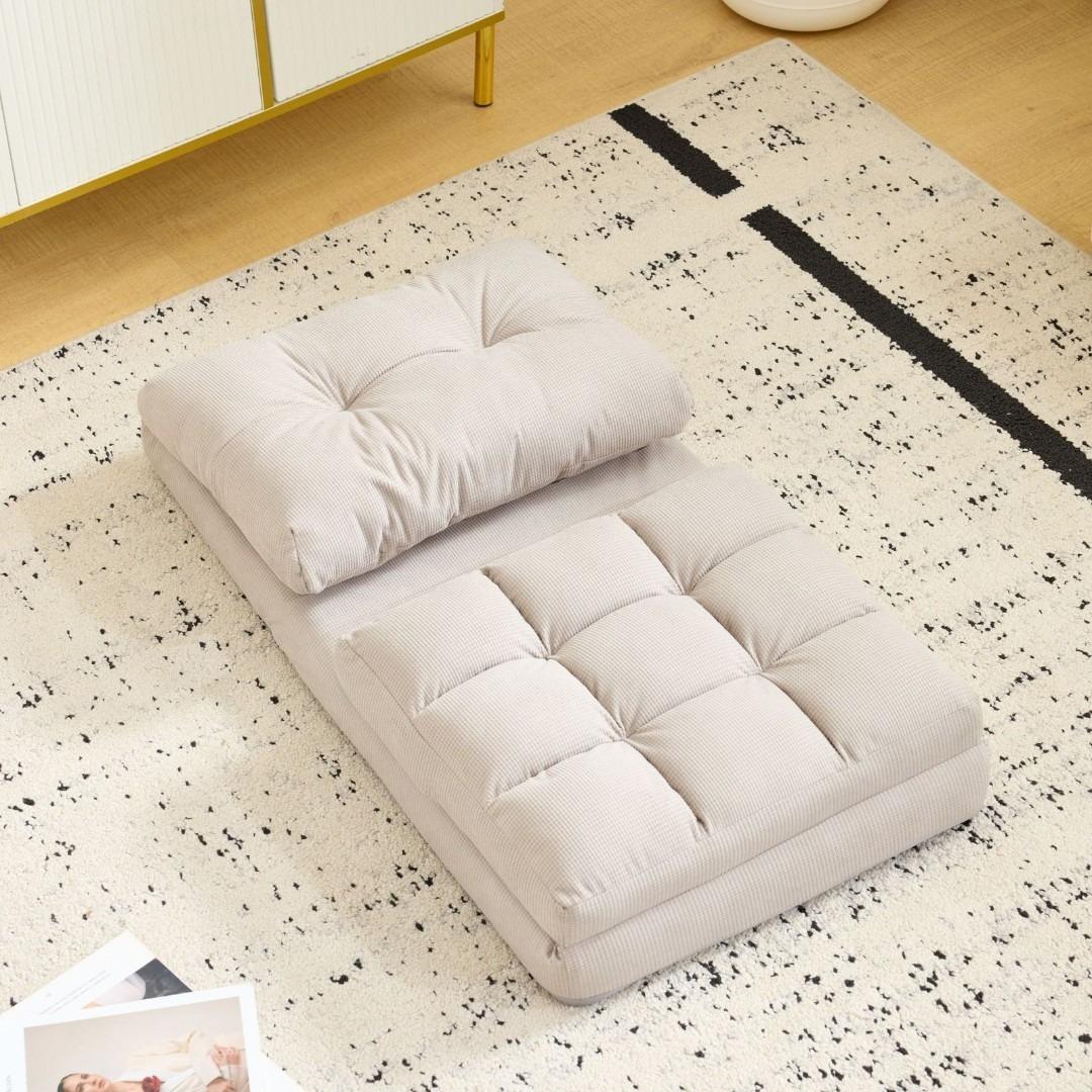 座椅子 ソファー 1人掛け ソファーベッド 15段調整可能 2WAY コンパクト