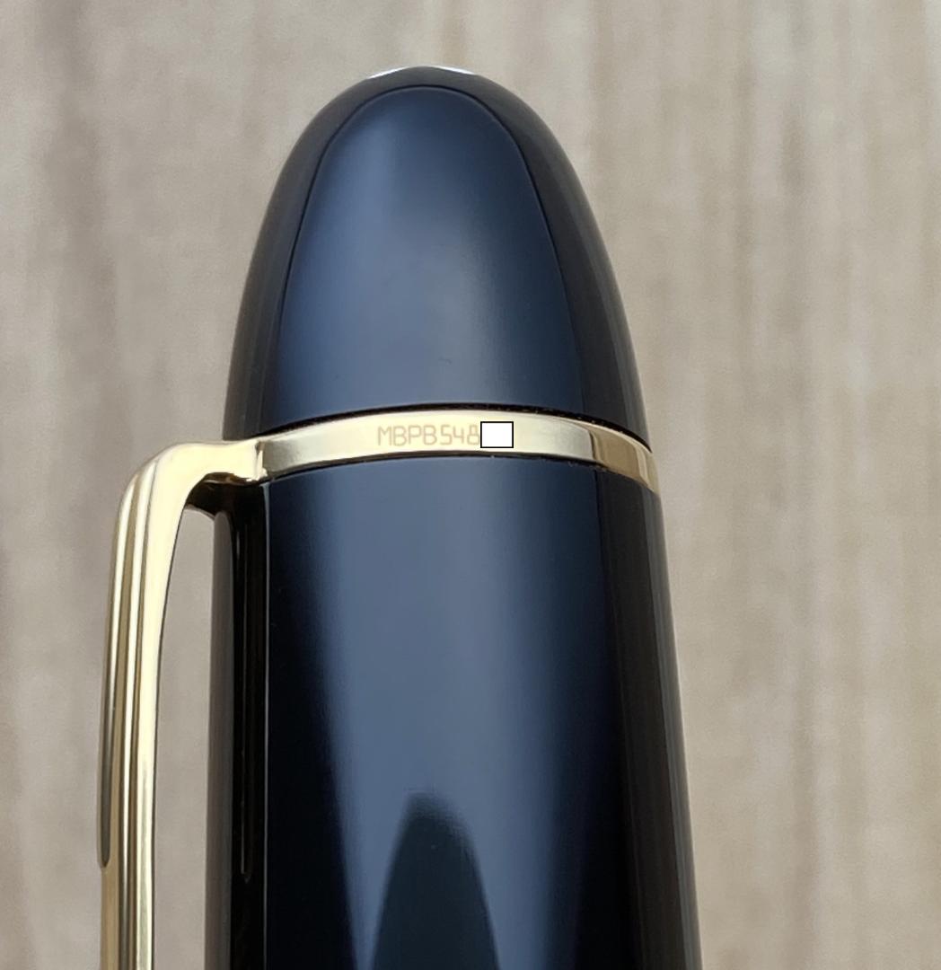 未使用に近い 現行品 モンブラン 149 18K 中字 Au750吸入式 万年筆