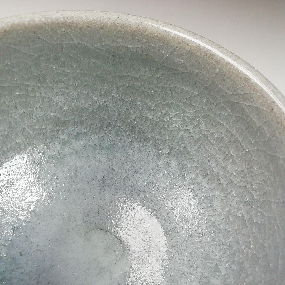 Ｔ４１３　茶碗　『白石釉　茶碗』『清水正 作』　共箱　抹茶碗　茶道具