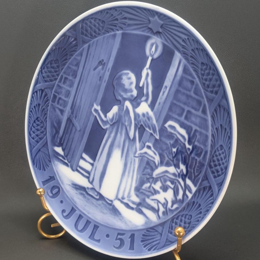 ロイヤルコペンハーゲン 1951年 イヤープレート 1級品 クリスマスの天使