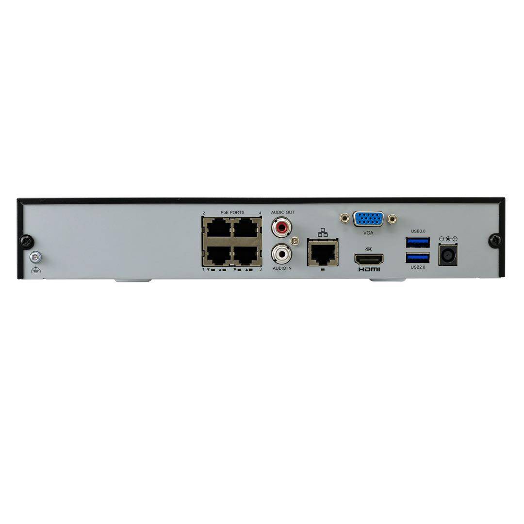 ②DXアンテナ バレット型ネットワークカメラ ＆ 4ch対応レコーダー