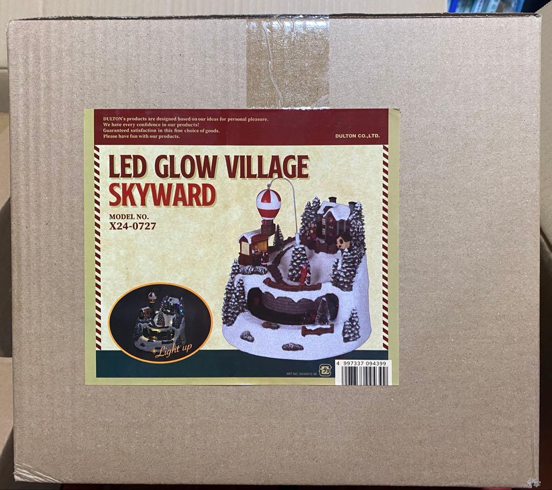 新品未開封　ダルトン LED クリスマスヴィレッジ 汽車 気球 飾り