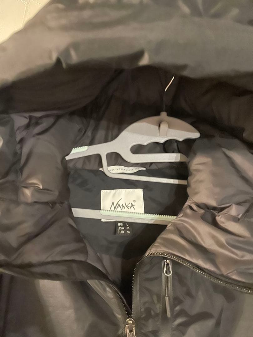 美品！ナンガ　オーロラダウンジャケット　ブラック　Lサイズ