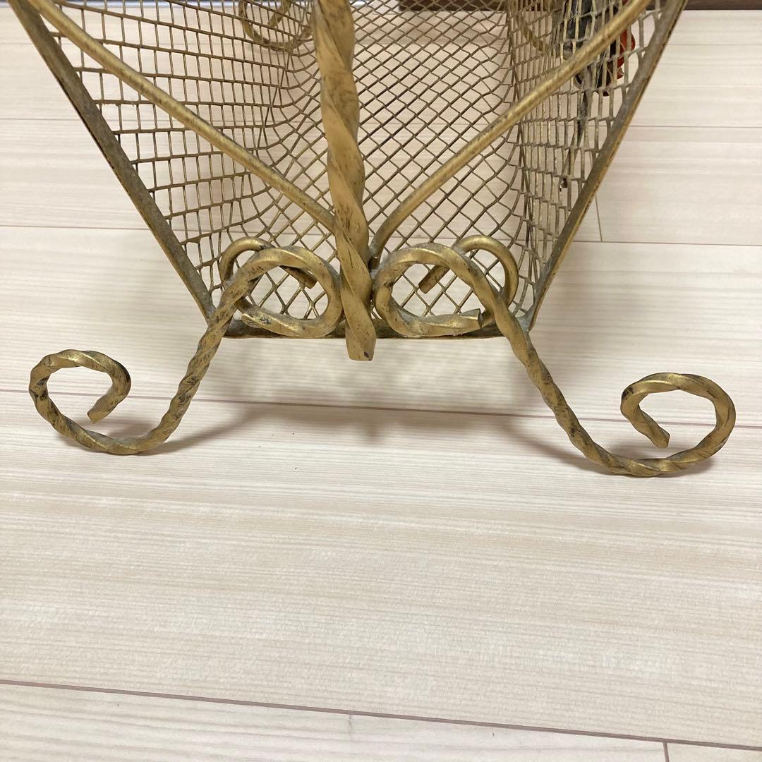 アンティーク ガラステーブル 硝子テーブル 薔薇 ヴィンテージ　小物入れ　冊子