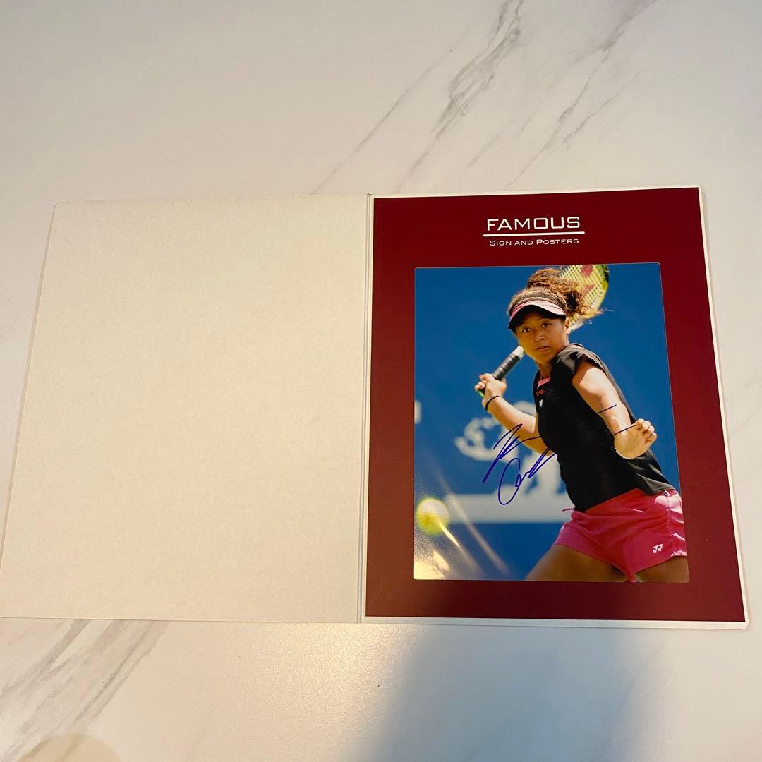 【大坂なおみ】直筆サイン入り写真 ブロマイド オートグラフ19cm×23.5cm