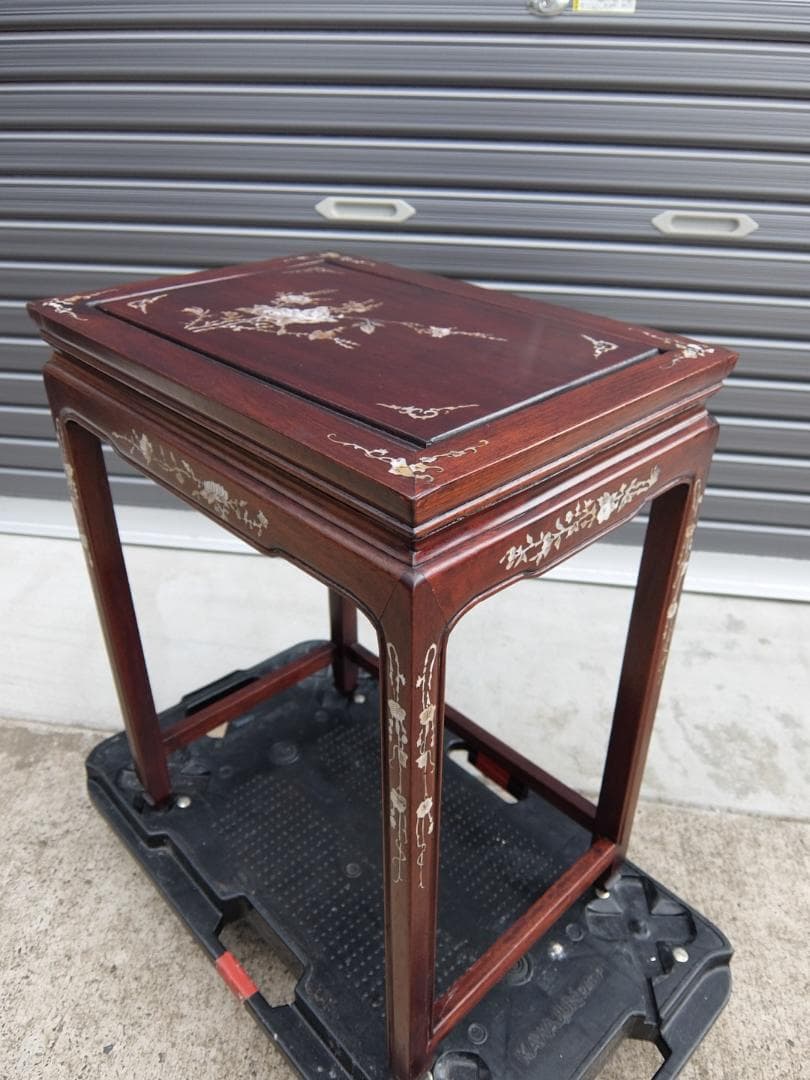 386　螺鈿細工　サイドテーブル