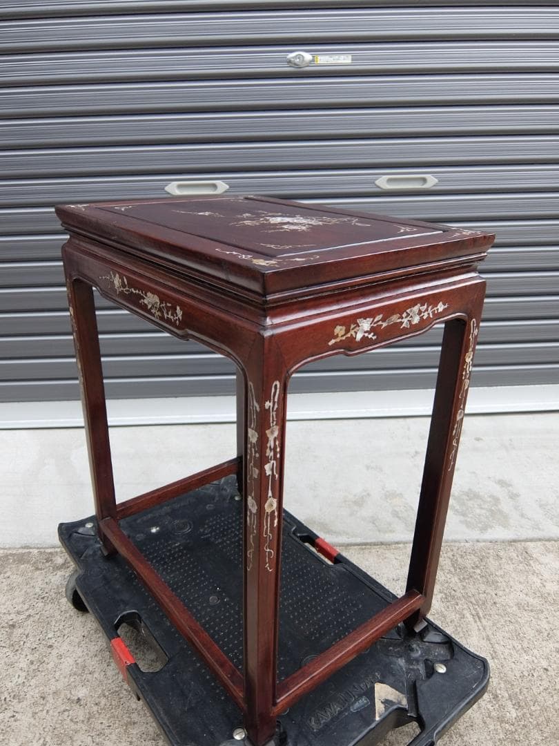 386　螺鈿細工　サイドテーブル