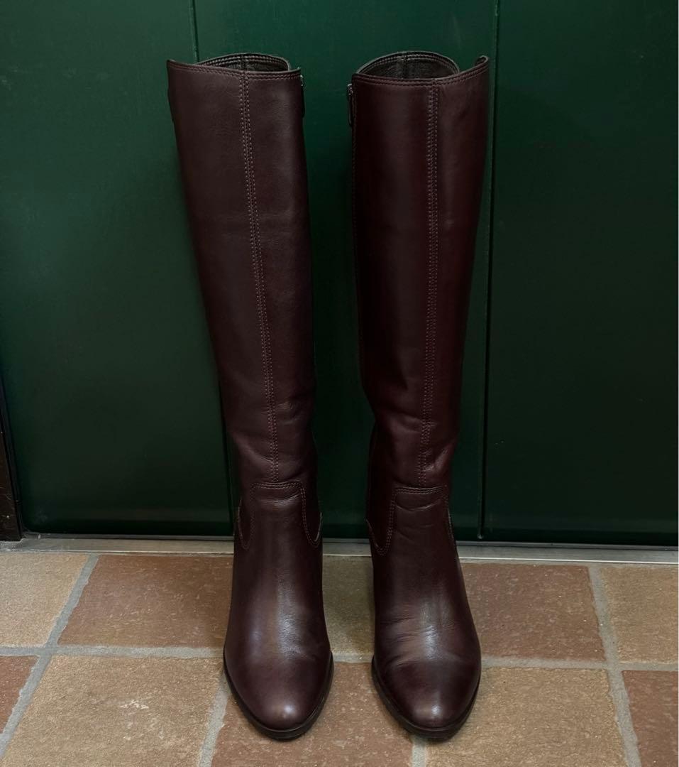 yukimaru・銀座かねまつ・黒、ダークブラウン ブーツ2足