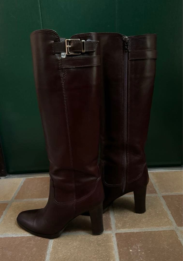 yukimaru・銀座かねまつ・黒、ダークブラウン ブーツ2足