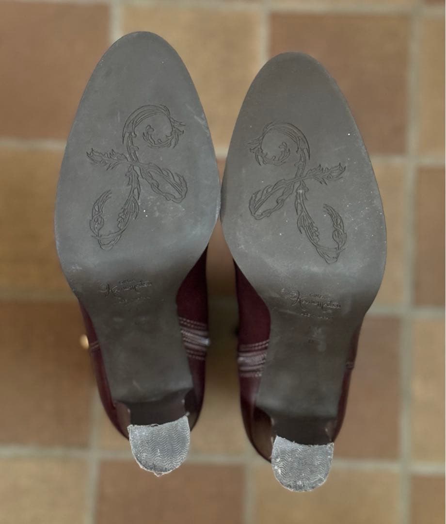 yukimaru・銀座かねまつ・黒、ダークブラウン ブーツ2足