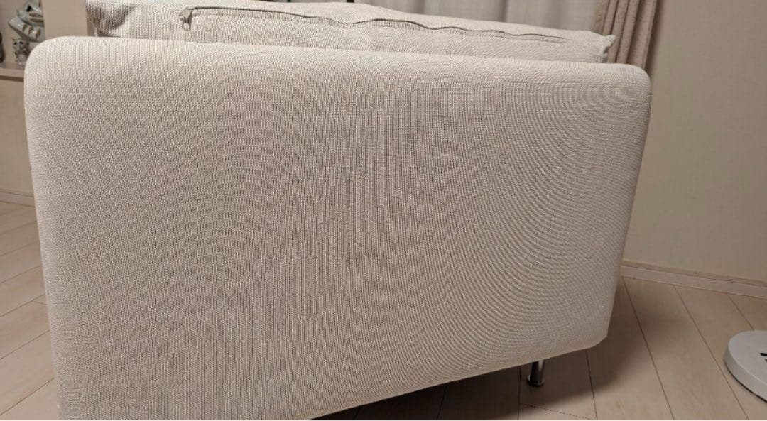 2月28日まで販売　イケア　ソーデルハムン1人掛けソファー　フィーンスタホワイト