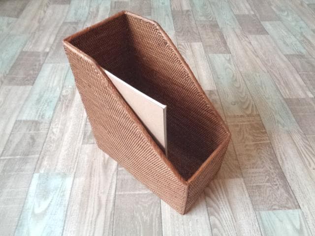 マガジンラック●無地●アタ●バリ島●1045.2●ブックケース●アジアン雑貨