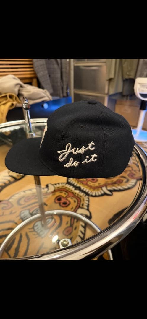 ブ*ル様 90s NIKEヴィンテージキャップ　just do it豪華刺繍　希