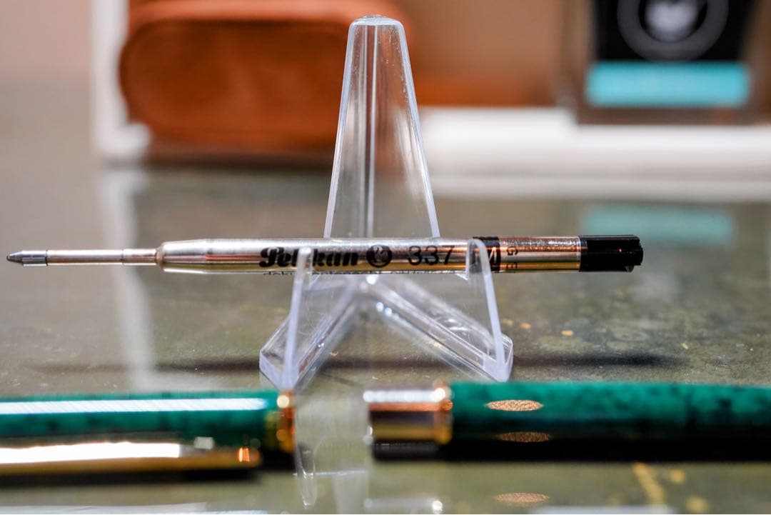 ペリカン　ボールペン　希少　マーブル　検　スーべレーン　緑　手帳用　高級