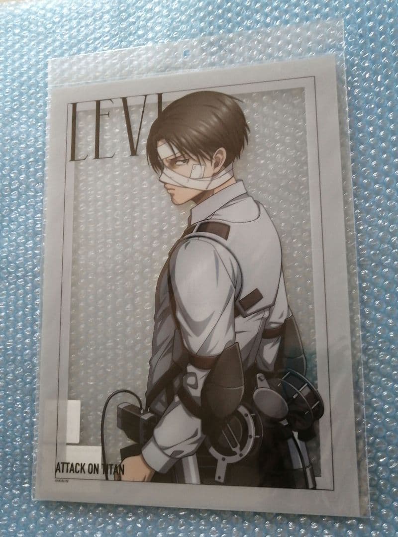 進撃の巨人 クリアポスター リヴァイ