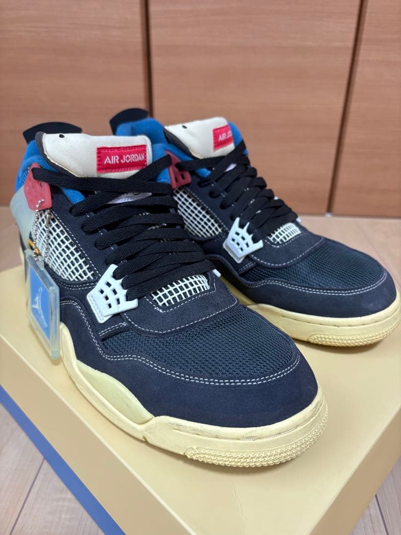Nike×Unionナイキユニオンエアジョーダン4オフノワールUS14/32cm
