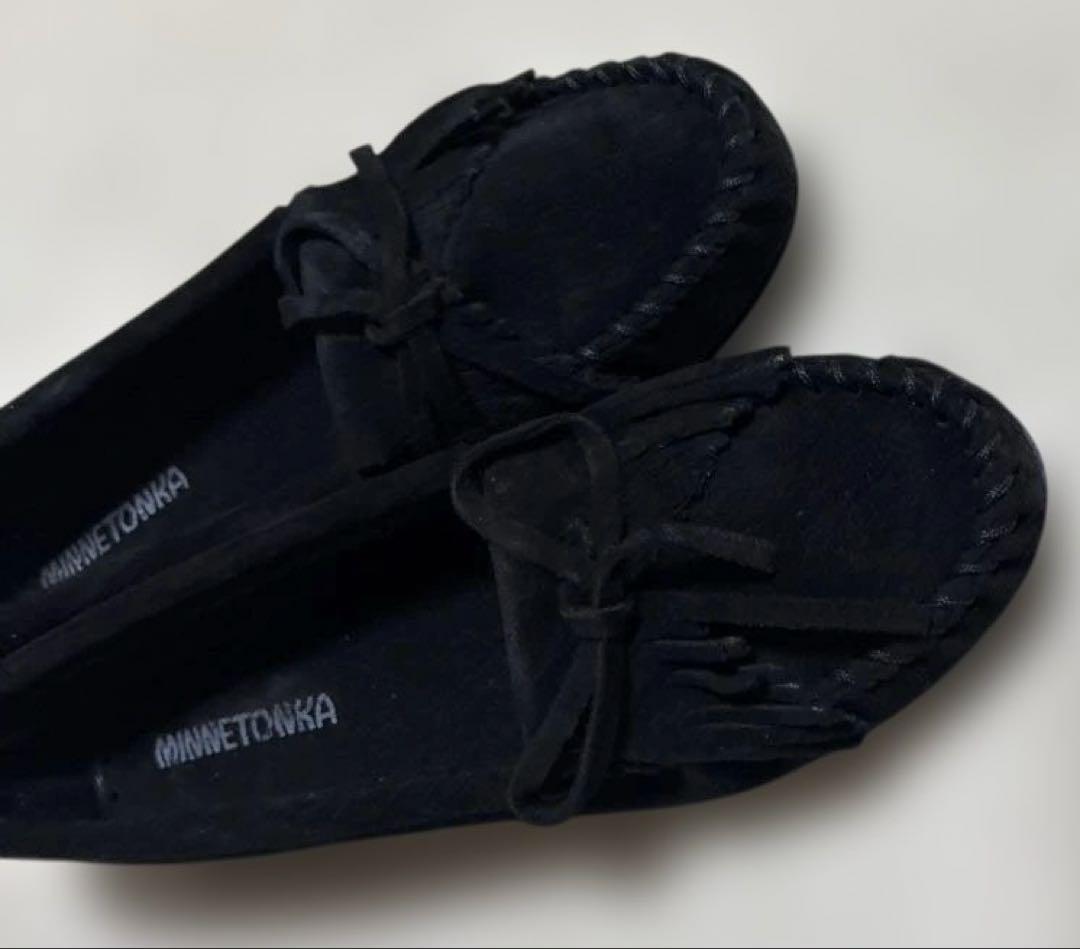 新品★MINNETONKA モカシン　シューズ　KILTY ブラック　ミネトンカ