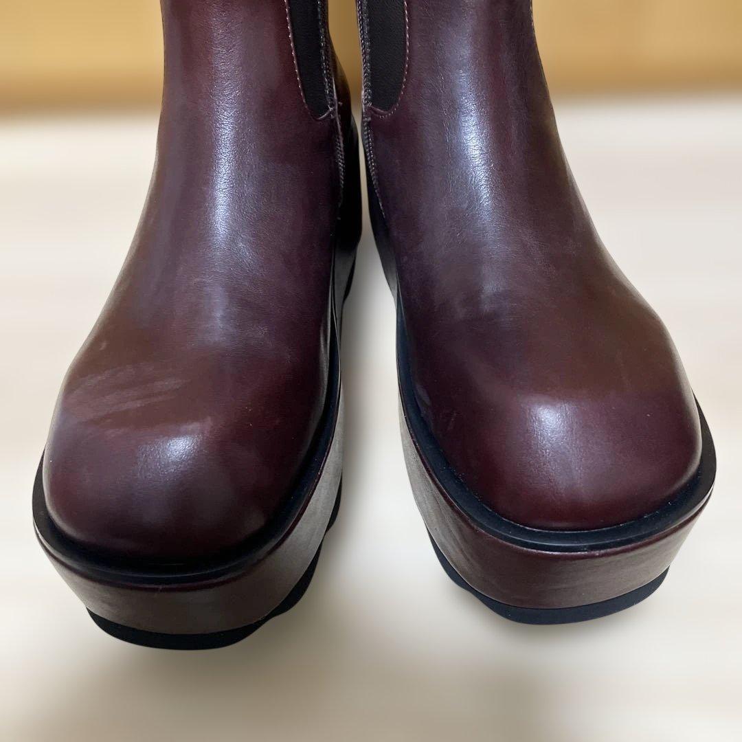 MANA ワイドボリュームストレッチブーツ 37size 23.5㌢未使用級