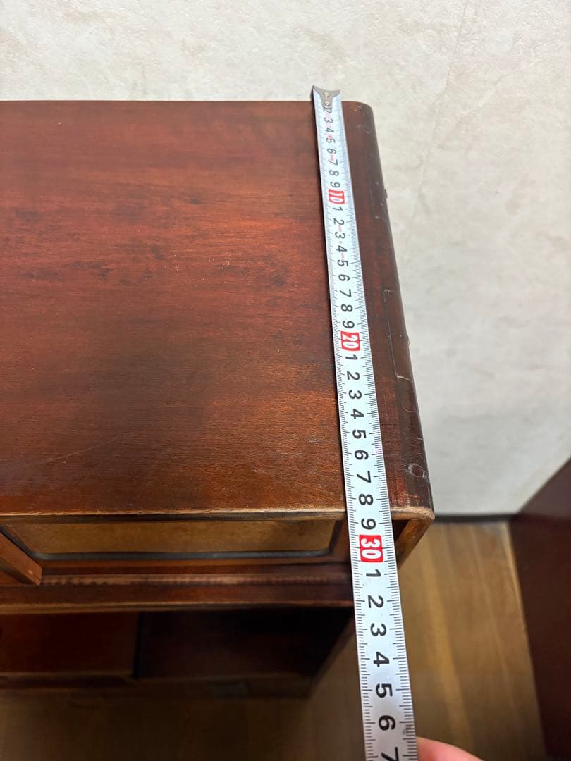 昭和レトロ 木製　アンティーク　箪笥 引き戸　古家具　和家具