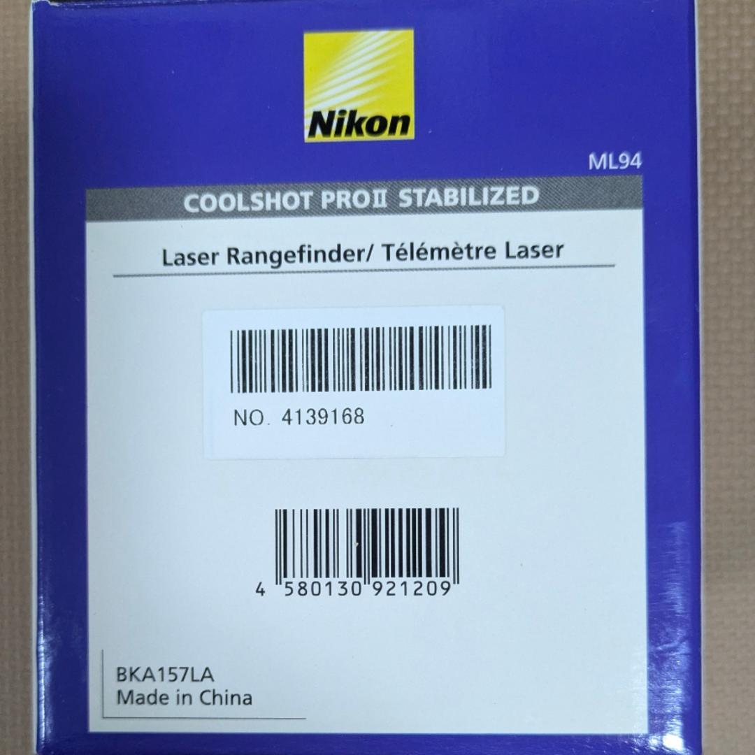 【新品】ニコン COOLSHOT PROII STABILIZED 距離計