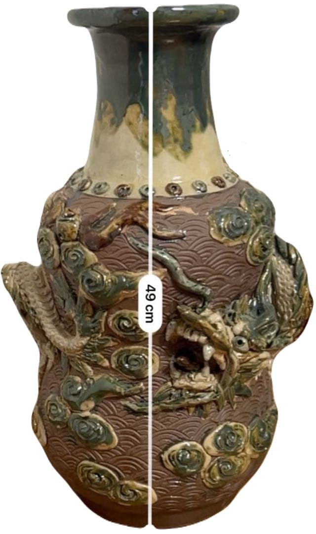 【最終価格】沖縄骨董　故島常賀　サイン入り　ゆしびん