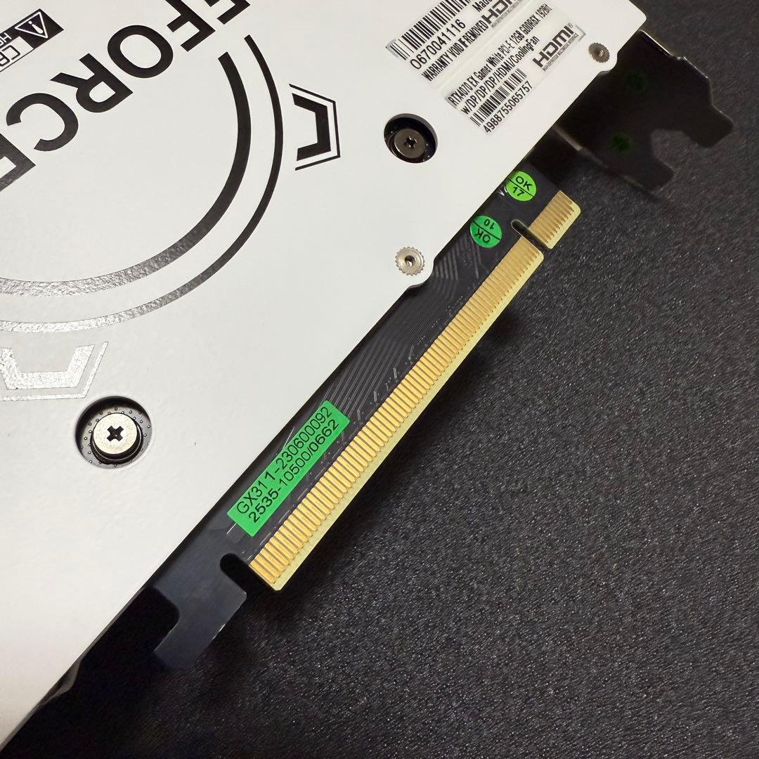 玄人志向 RTX4070 GK-RTX4070-E12GB/WHITE/TP