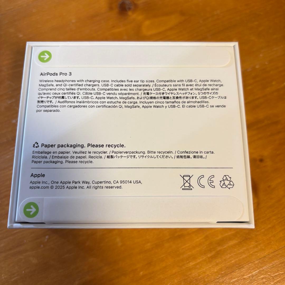 【新品未開封】air pods pro3