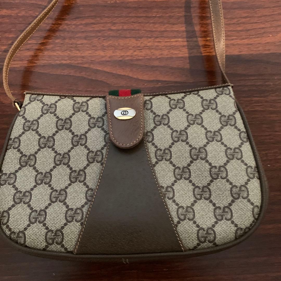 オールドグッチシェリーライン美品ショルダーバッグ