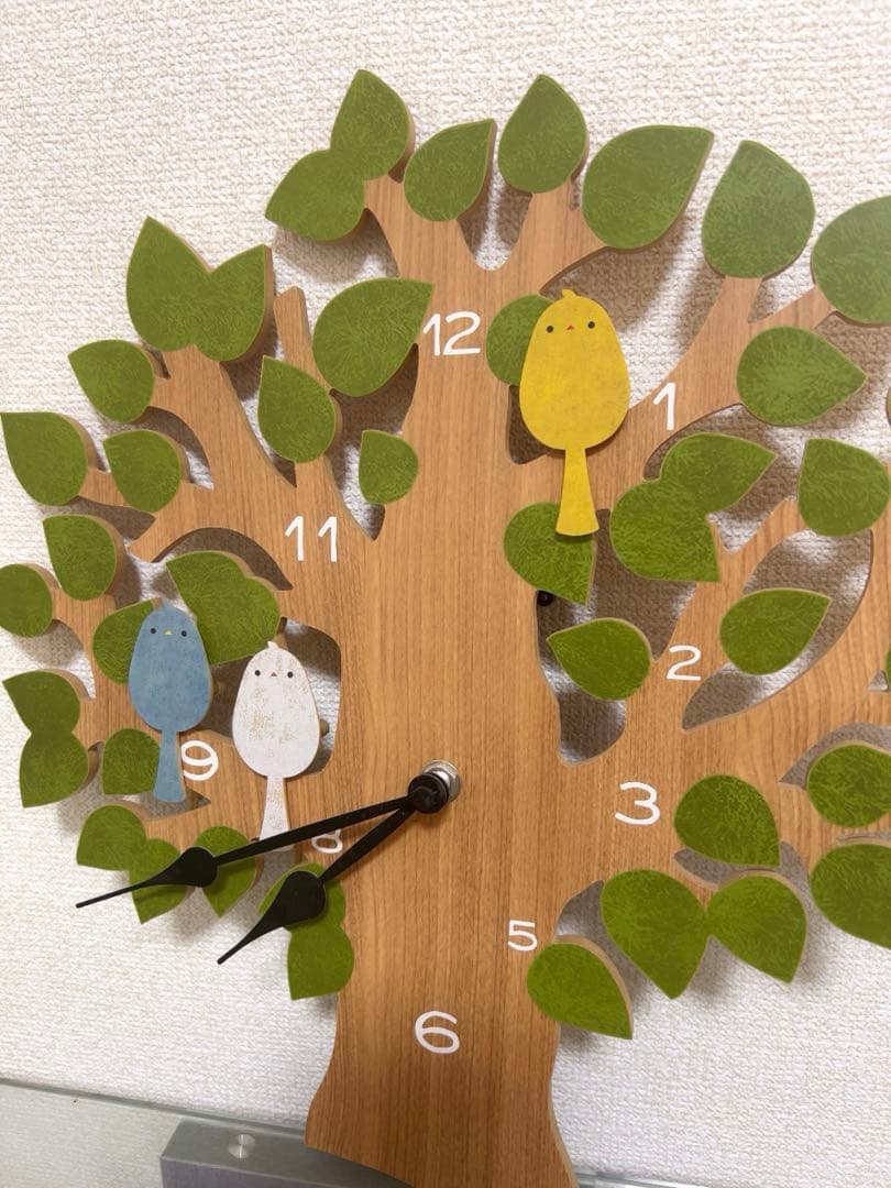 インターフォルム 壁掛け時計 振り子時計 小鳥 トゥルル ウォールクロック