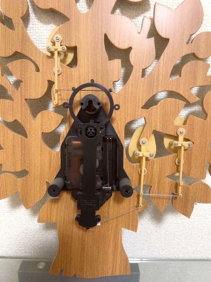 インターフォルム 壁掛け時計 振り子時計 小鳥 トゥルル ウォールクロック