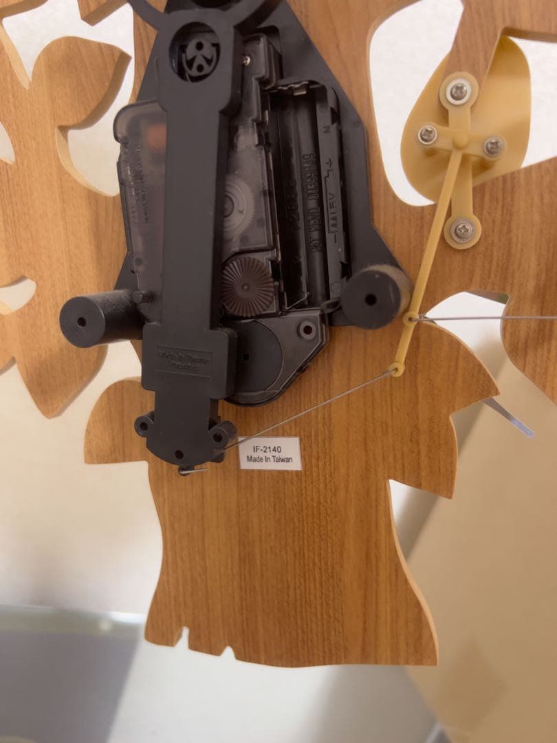 インターフォルム 壁掛け時計 振り子時計 小鳥 トゥルル ウォールクロック