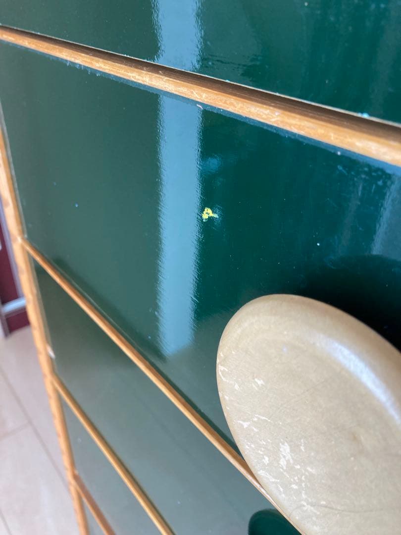 古家具　タンス　引き出し　7段　濃緑色、深緑系　サムラ工芸K.K 昭和レトロ