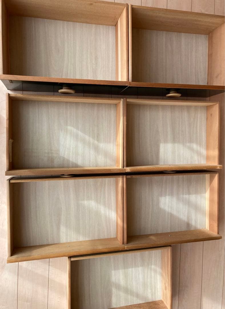 古家具　タンス　引き出し　7段　濃緑色、深緑系　サムラ工芸K.K 昭和レトロ