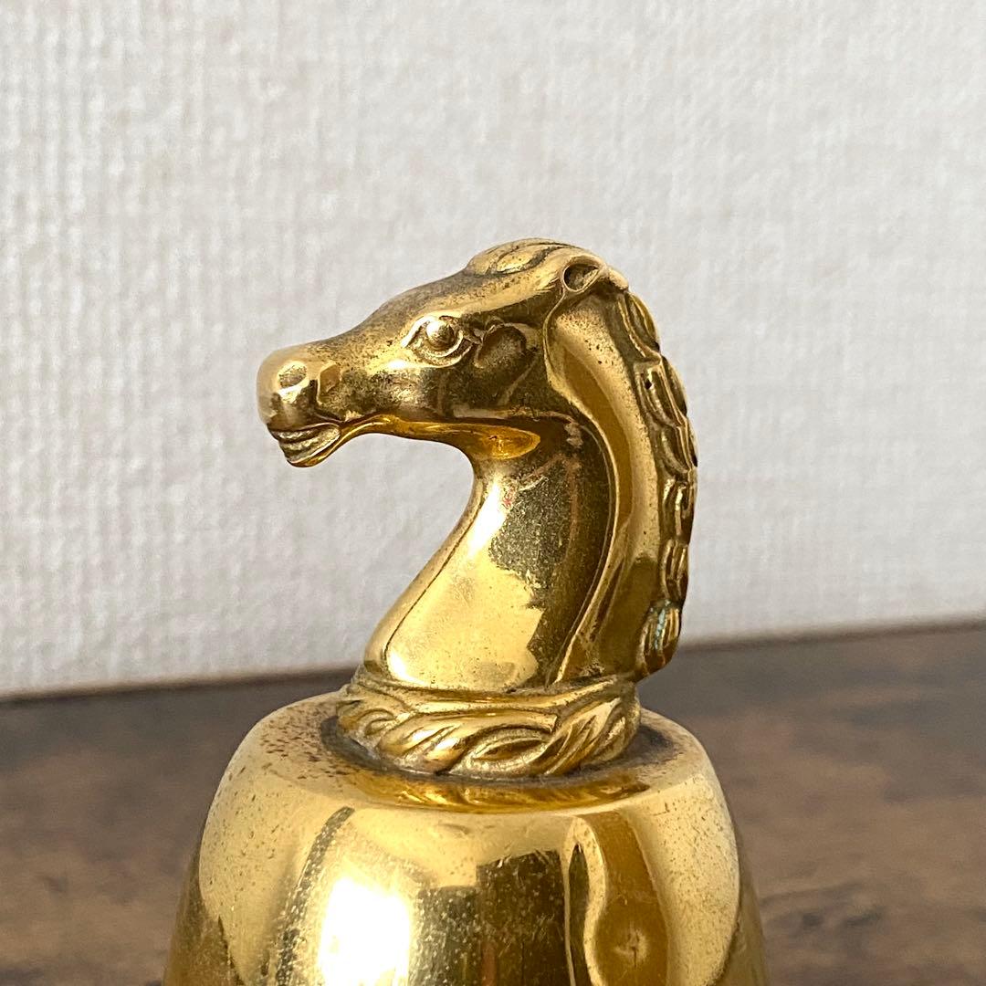 HERMS エルメス 真鍮 テーブルベル 馬モチーフ ヴィンテージ 卓上ベル