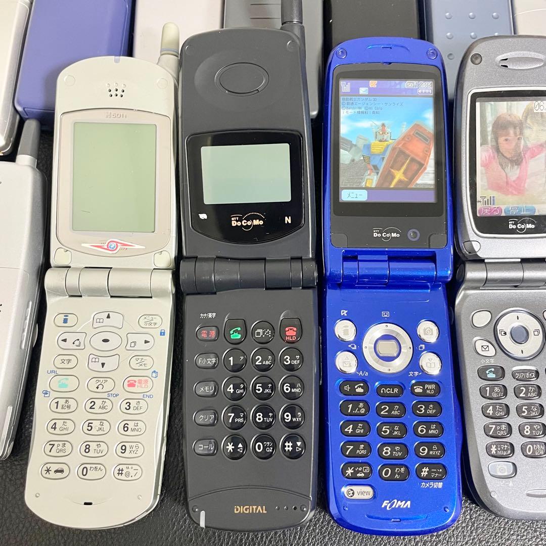 【まとめて25点セット】モックアップ 販売店模型 携帯電話 ガラケー フェラーリ