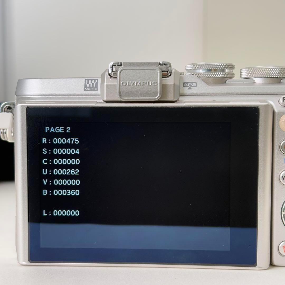 OLYMPUS オリンパス PEN E-PL8 ダブルレンズ シャッタ数475回