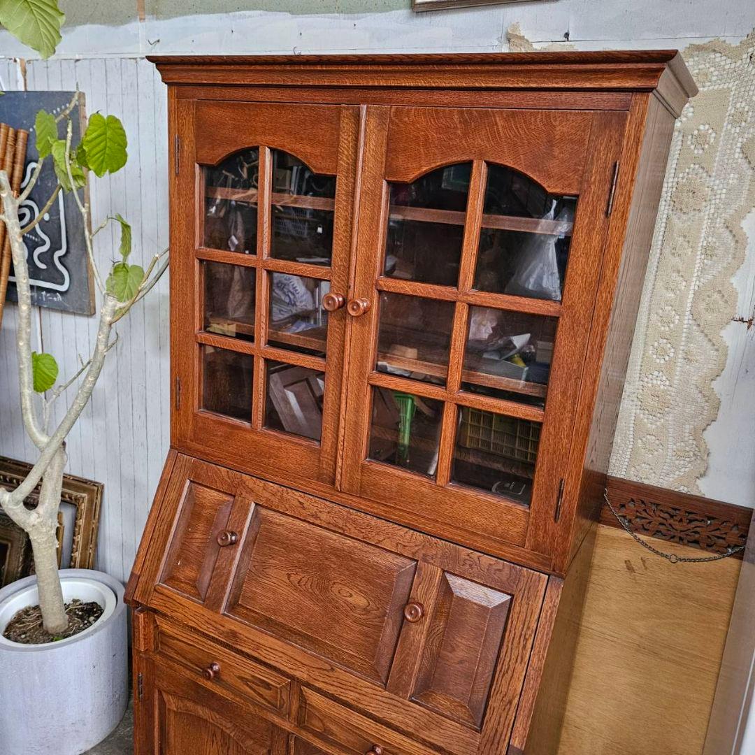 木製 本棚 吉田璋也？ 辰巳木工？ ビューローブックケース ライティング