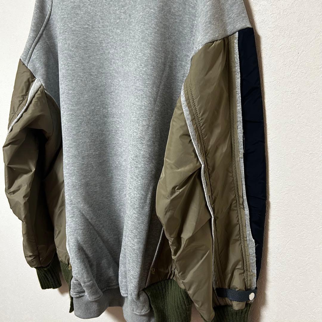 美品 再構築 コンビ ma-1 スウェット