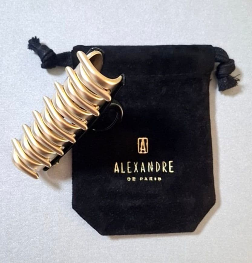 【美品】アレクサンドルドゥパリ M ヘアクリップ　人気のブラック 完売品