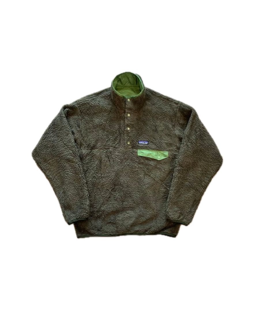 F*U様 00s Patagonia リバーシブルスナップT グリゼード M F