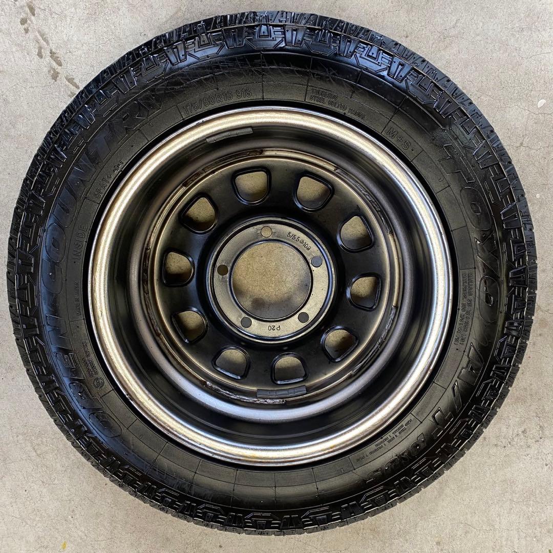 ジムニー オリジン 鉄心 175/80R16 6J +20タイヤホイールセット
