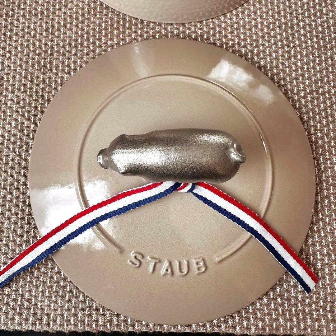 ストウブ リネン16cm 2個セット 希少スノーフレーク ココハン アニマルノブ