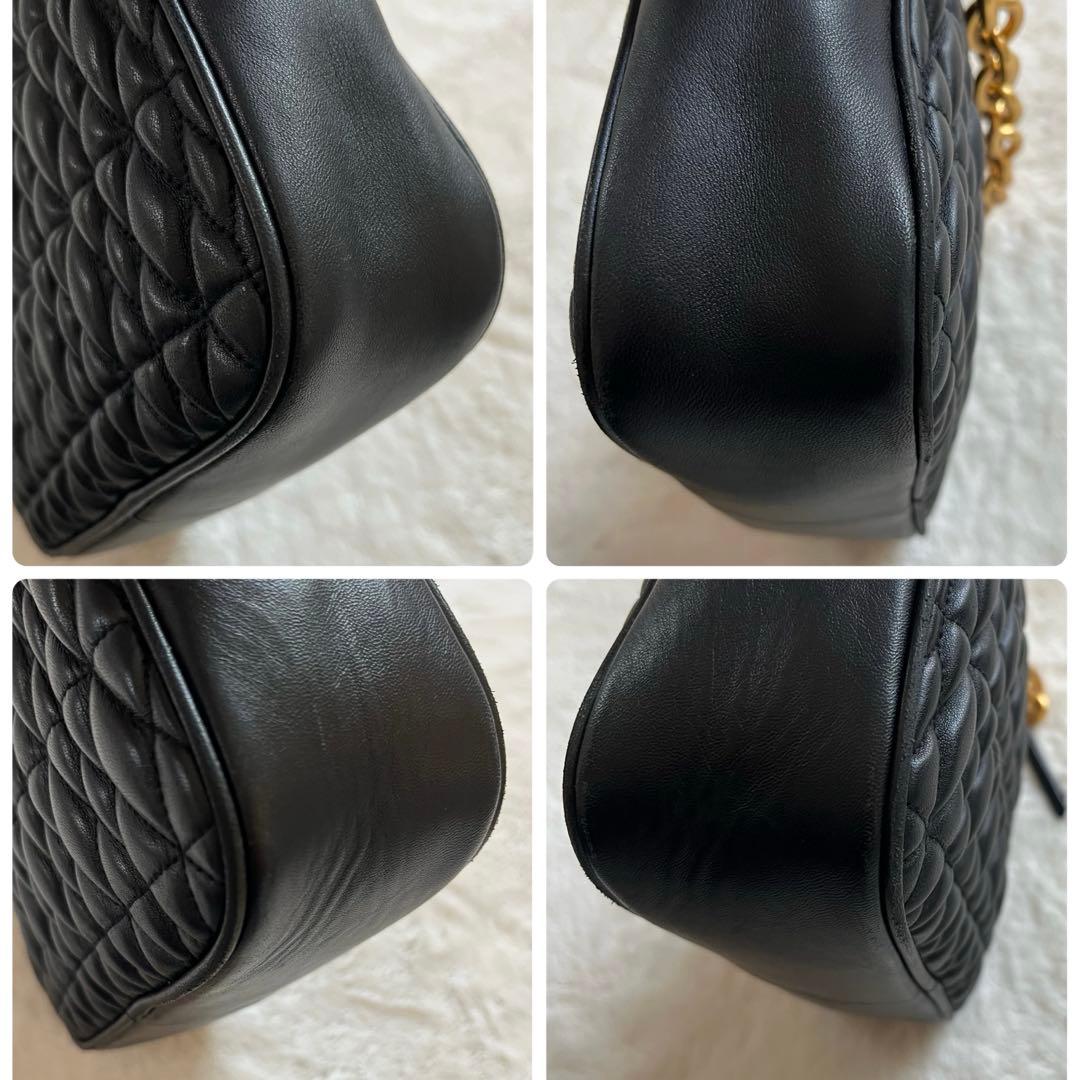 美品 FURLA レザー ショルダーバッグ 2way コメタ キルティング 黒